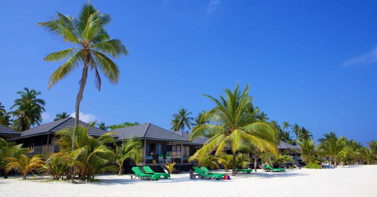 Een foto van het strand bij Kuredu Island Resort