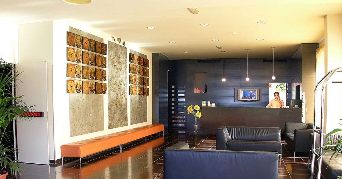 Een foto van het interieur van Hotel Admeto