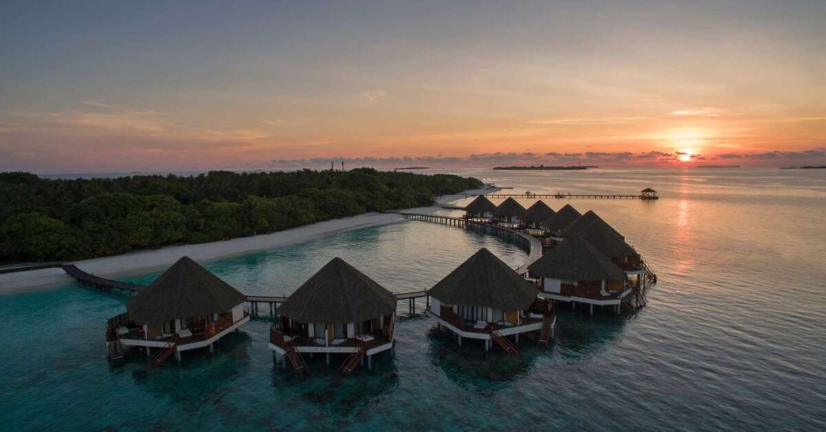 Ein Foto von der Außenansicht des Adaaran Prestige Water Villas