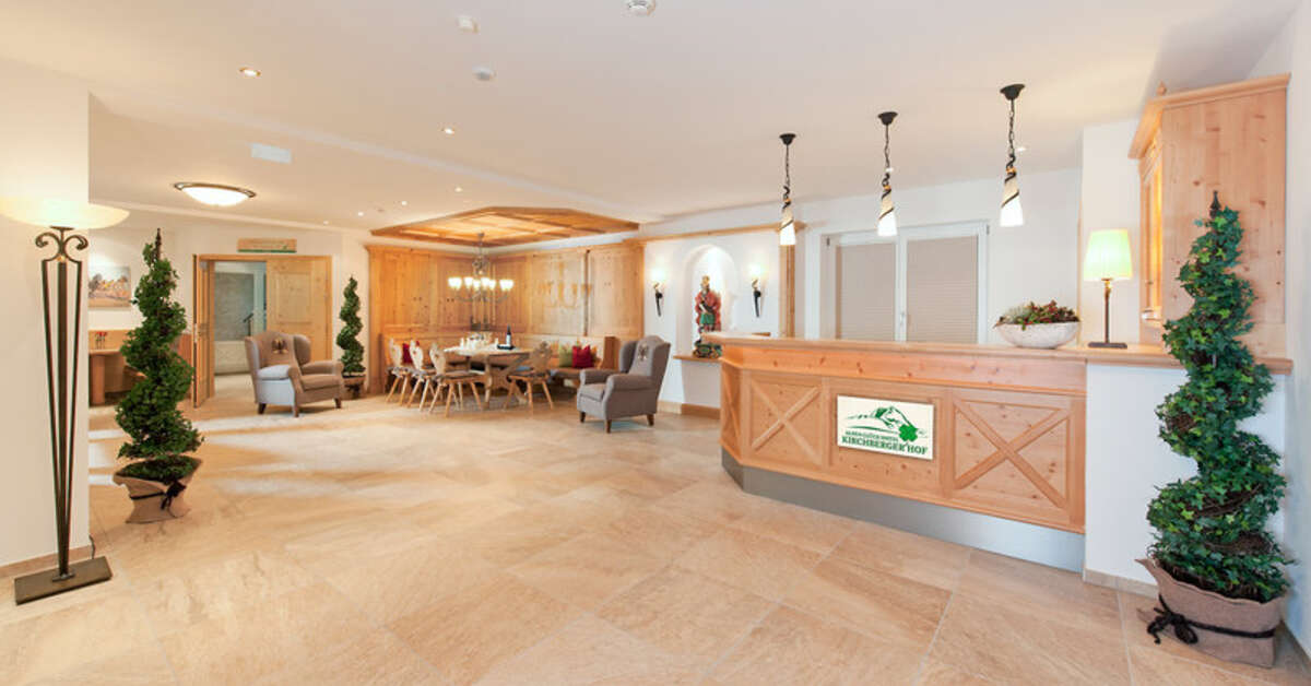 Een foto van het interieur van Hotel Kirchbergerhof