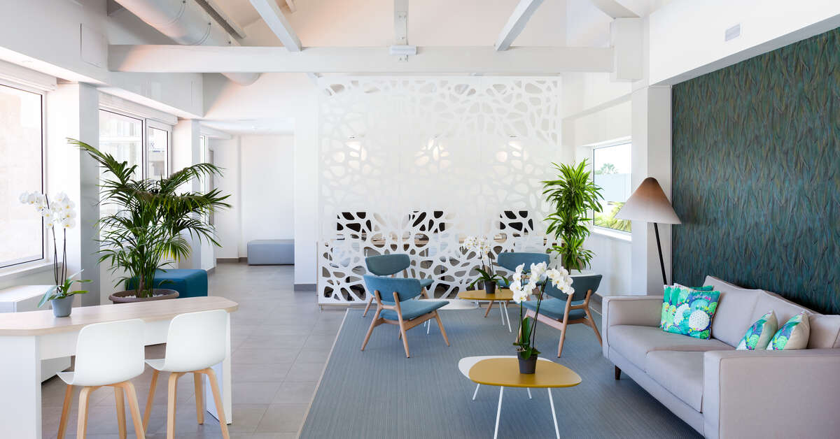 Een foto van het interieur van Tropical Park Appartementen