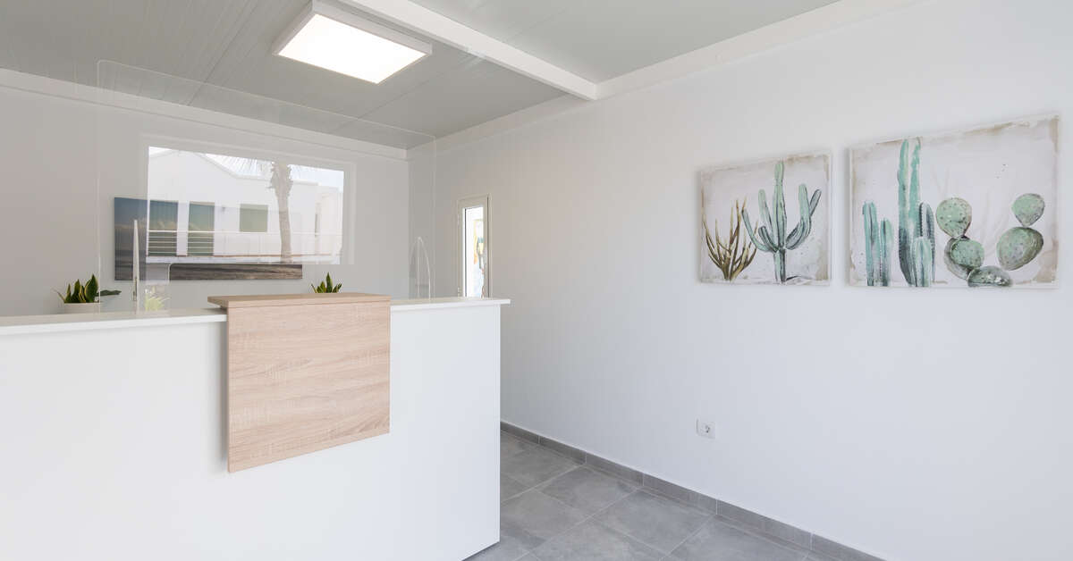 Een foto van het interieur van Aloe Appartementen