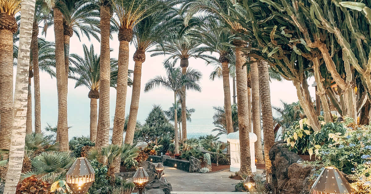 Een foto van het terras bij Hotel Los Fariones