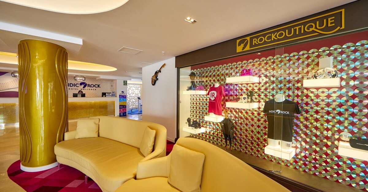 Een foto van het interieur van Indico Rock Hotel