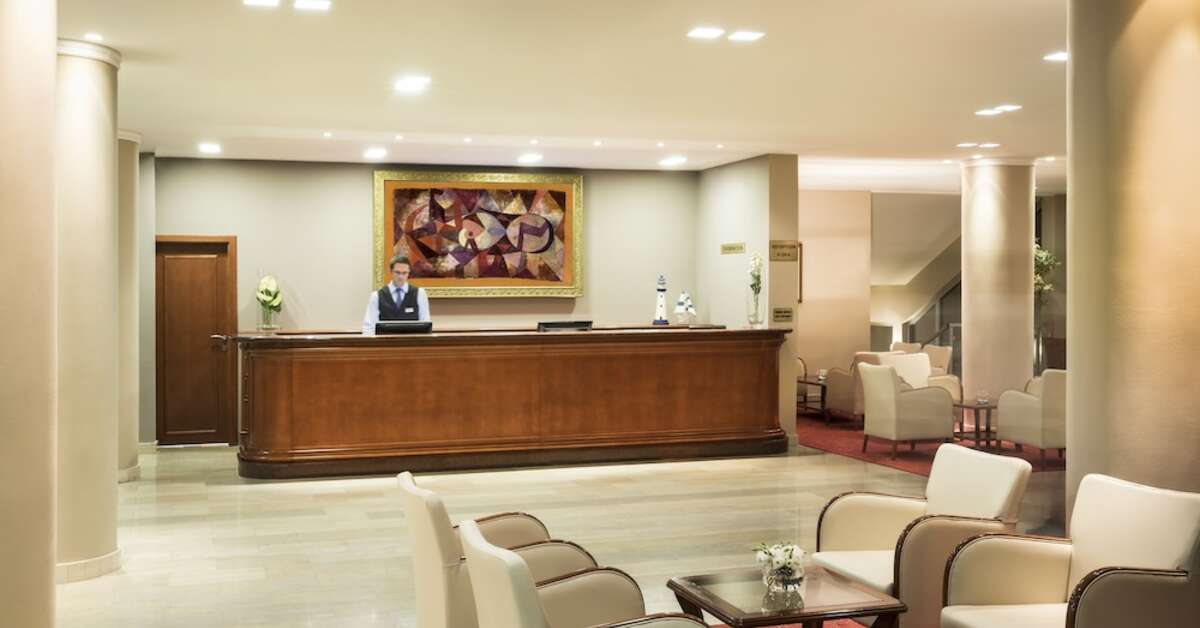 Een foto van het interieur van Aminess Vival Grand Azur Hotel