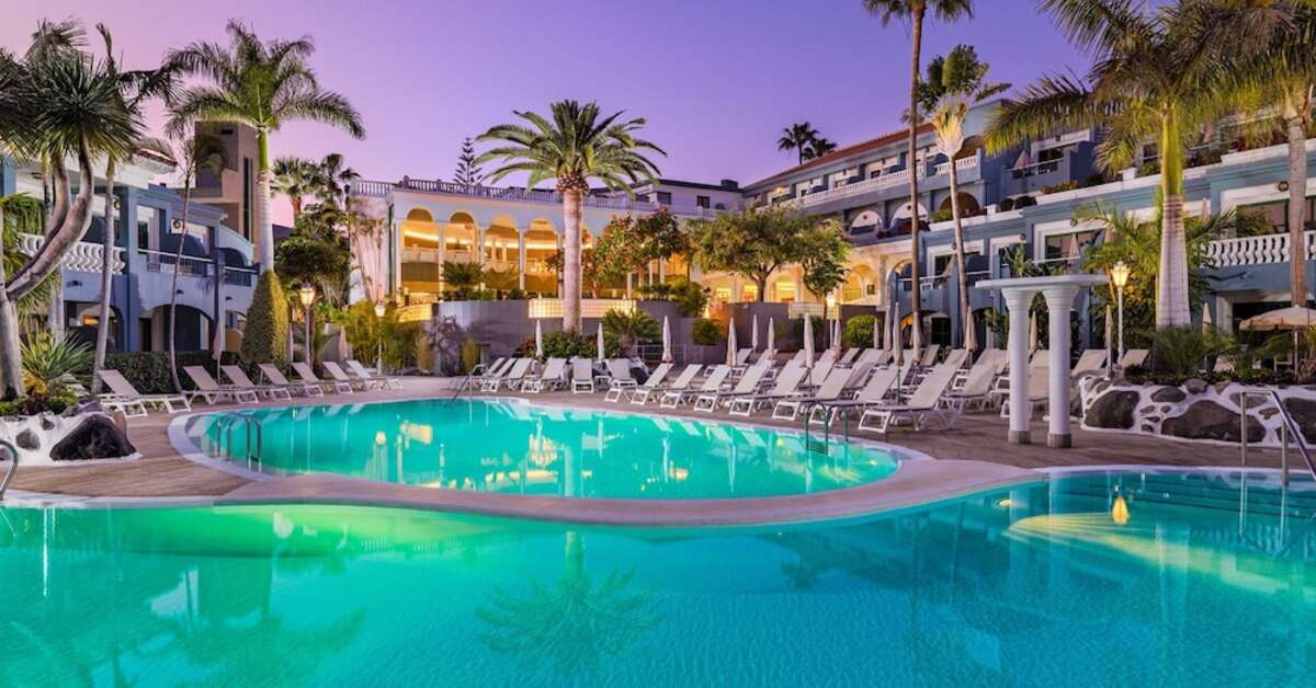Ein Foto vom Pool im Hotel Colon Guanahani