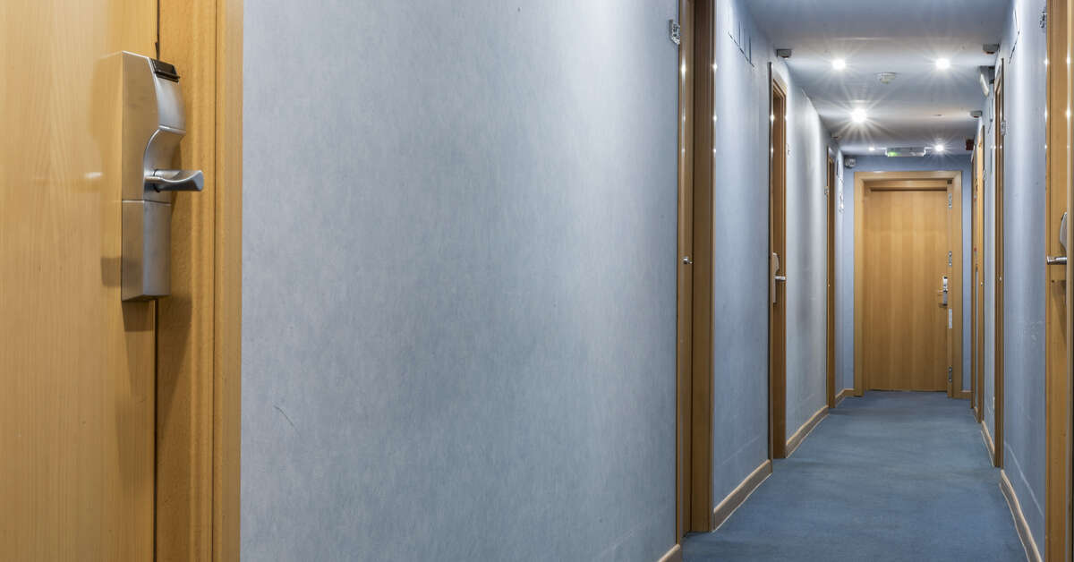 Een foto van het interieur van Hotel Infanta Mercedes