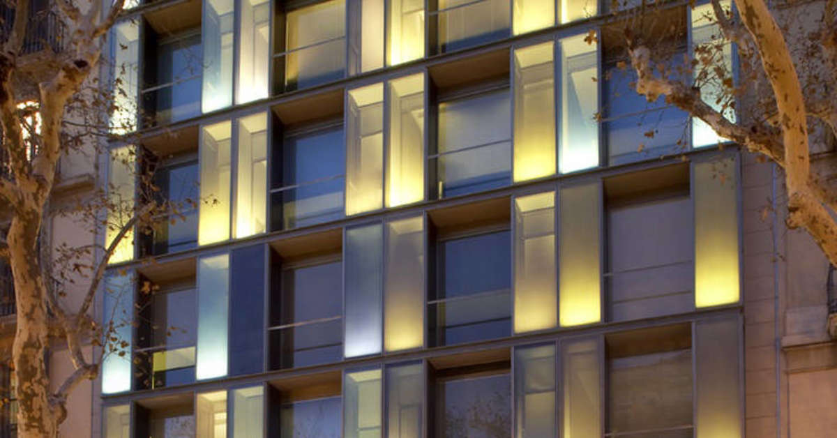 Een foto van de buitenkant van Hotel Soho Barcelona