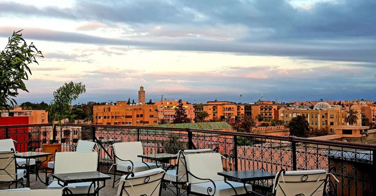 Een foto van het terras bij Dellarosa Boutique Hotel & Spa