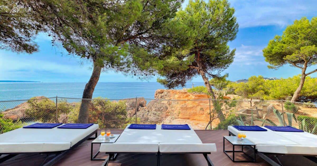 Ein Foto von der Terrasse im H10 Punta Negra