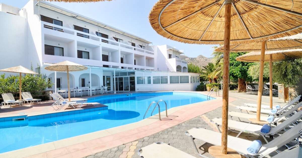 Ein Foto vom Pool im Elounda Krini Hotel