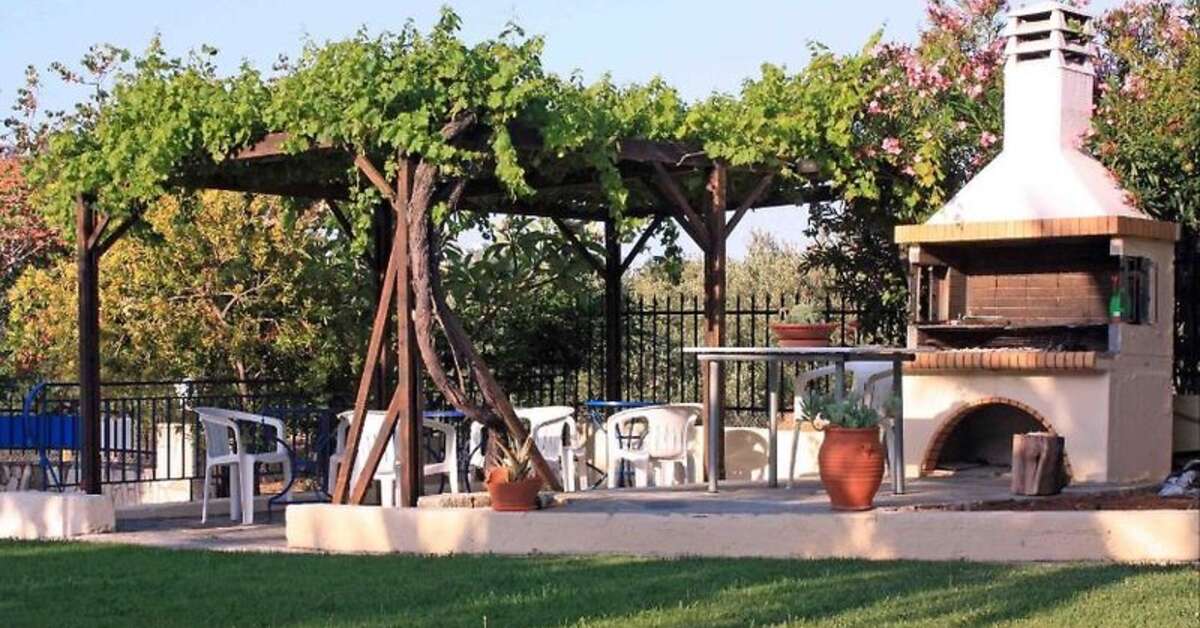 Een foto van het terras bij Villa Vicky