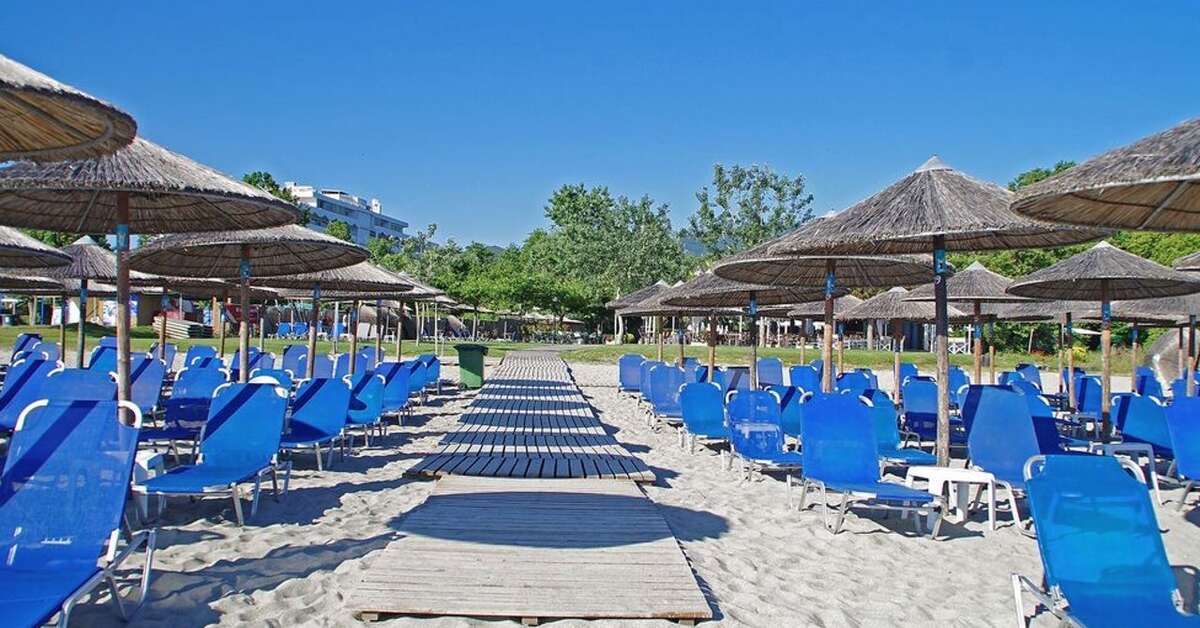Een foto van het strand bij Sun Beach Platamon