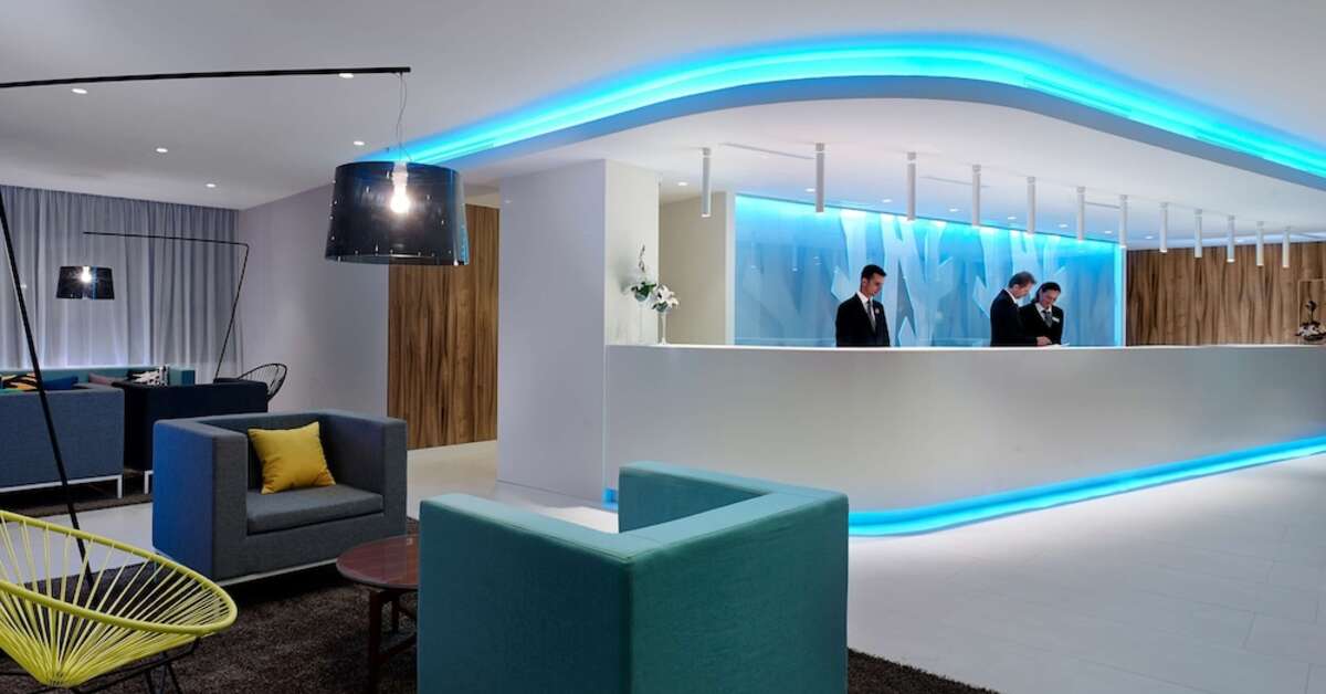 Een foto van het interieur van Park Plaza Belvedere