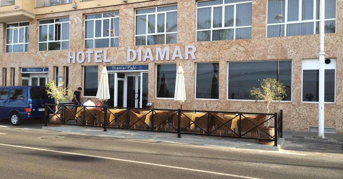 Een foto van een overzicht van Hotel Diamar