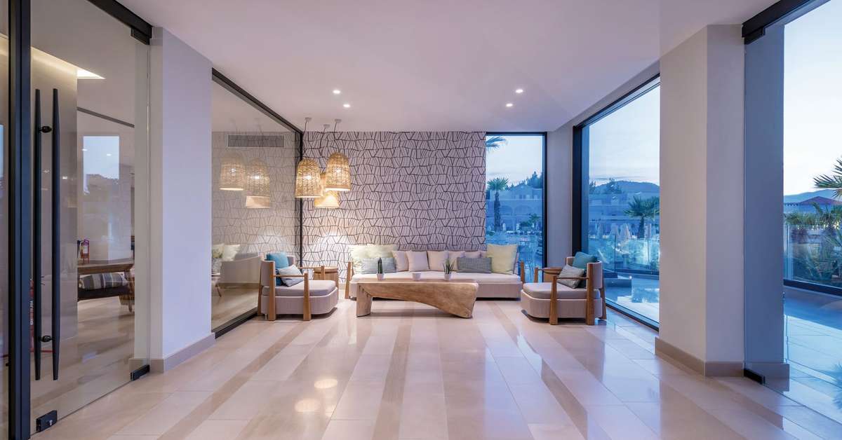 Een foto van het interieur van Mitsis Rodos Village Beach Hotel