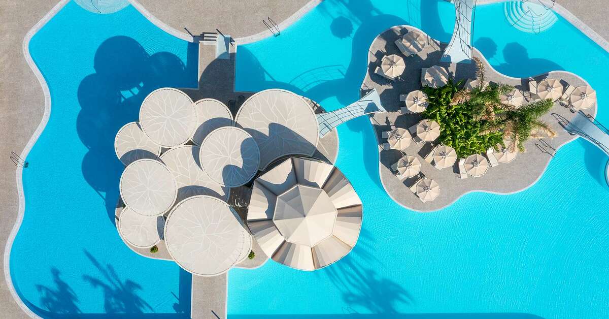 Een foto van het zwembad bij Rodos Palladium Hotel