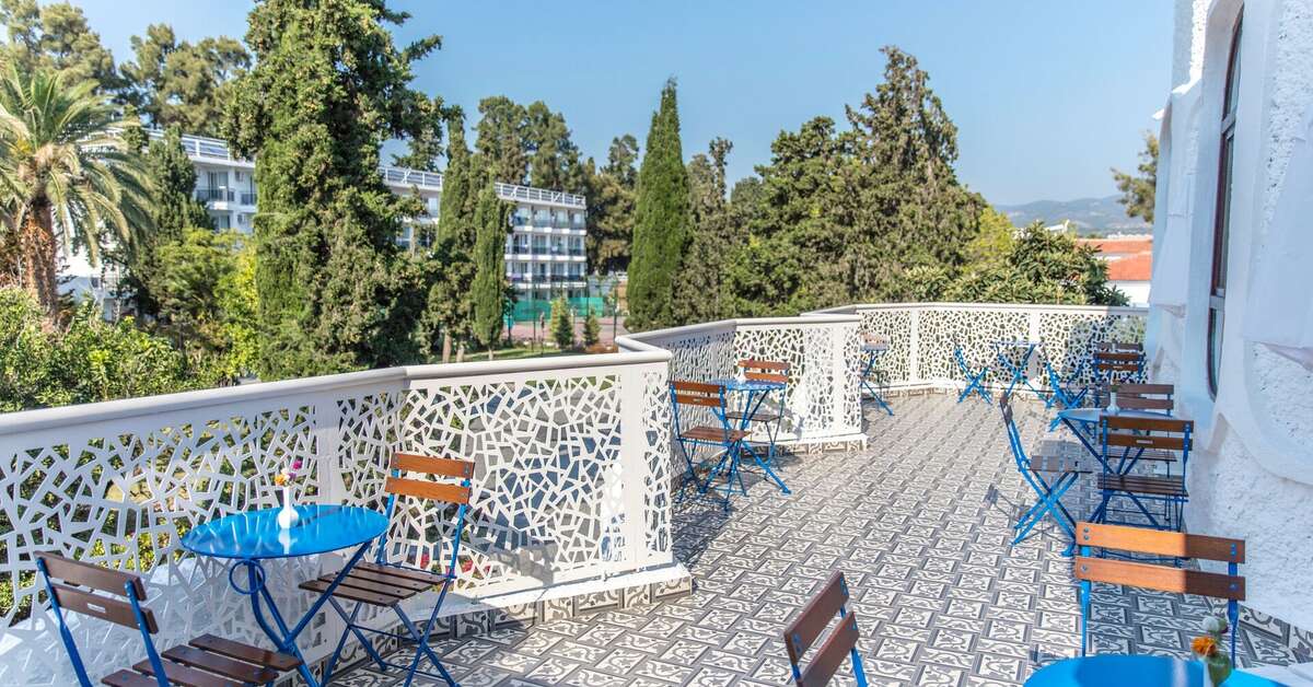 Ein Foto von der Terrasse im Atlantique Holiday Club