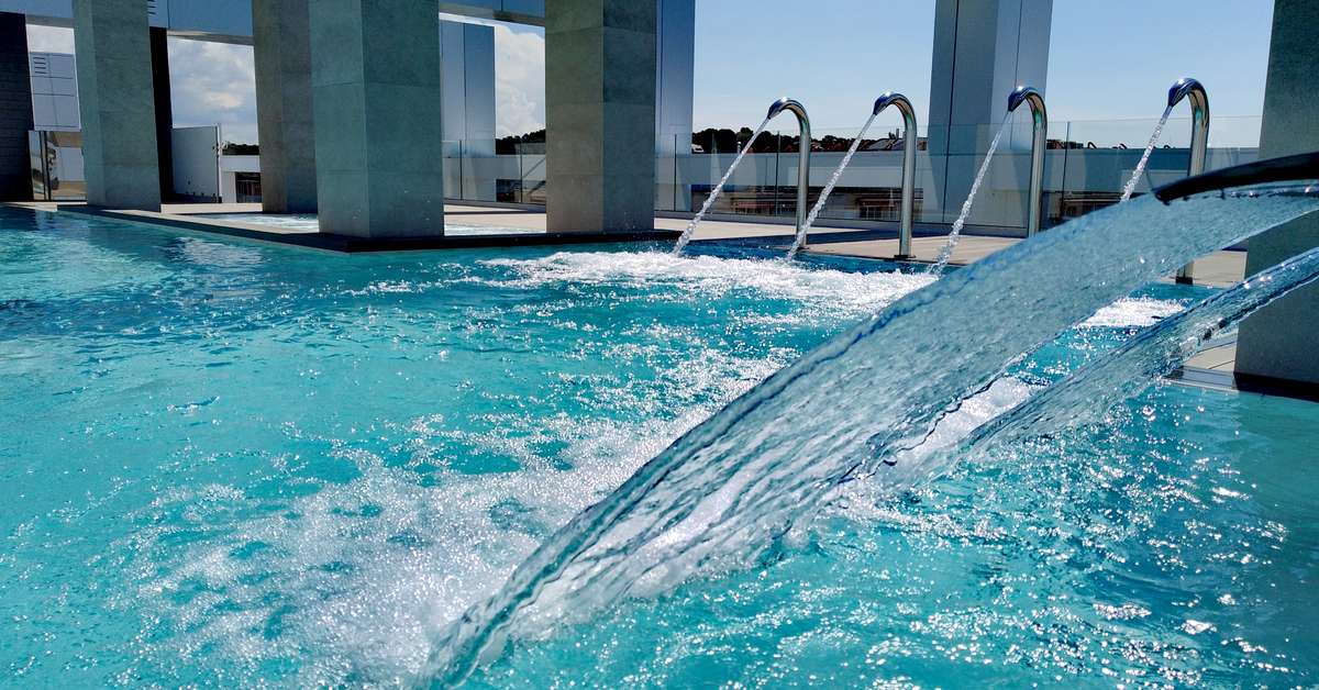 Een foto van het zwembad bij Hotel Olympus Palace