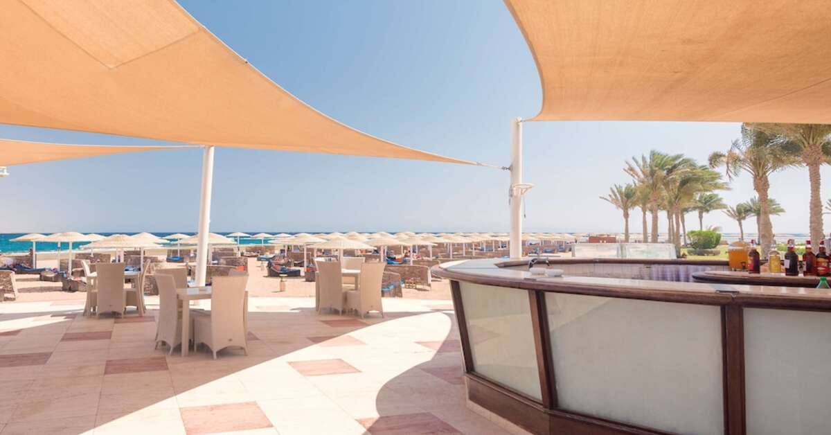 Ein Foto von der Terrasse im Barcelo Tiran Sharm