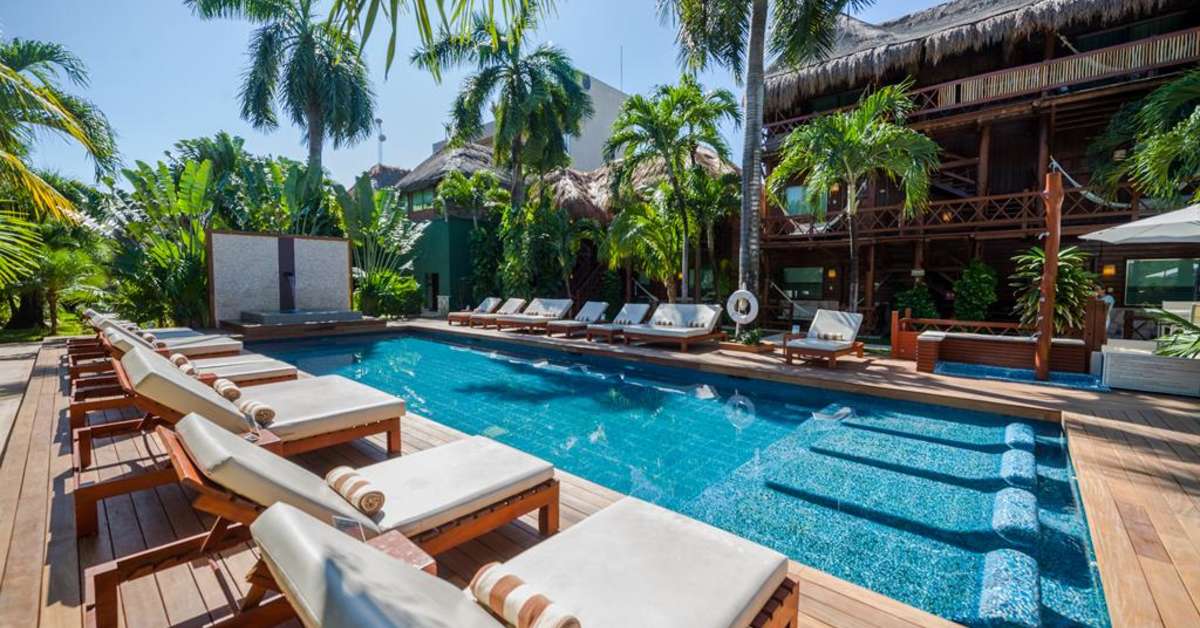Een foto van een overzicht van Hotel Boutique Magic Blue