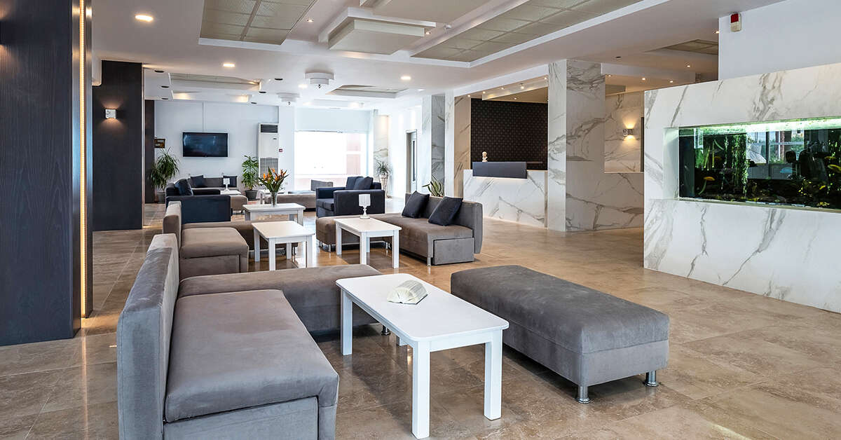 Een foto van het interieur van Ilios K Village Resort