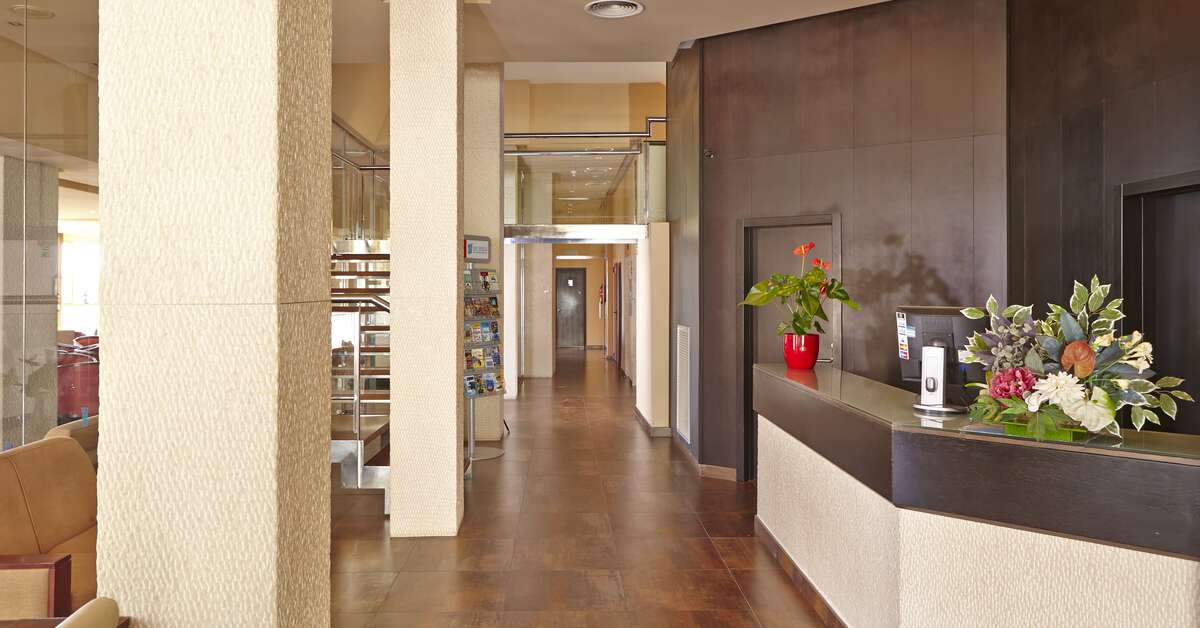 Een foto van het interieur van Blue Bay Hotel