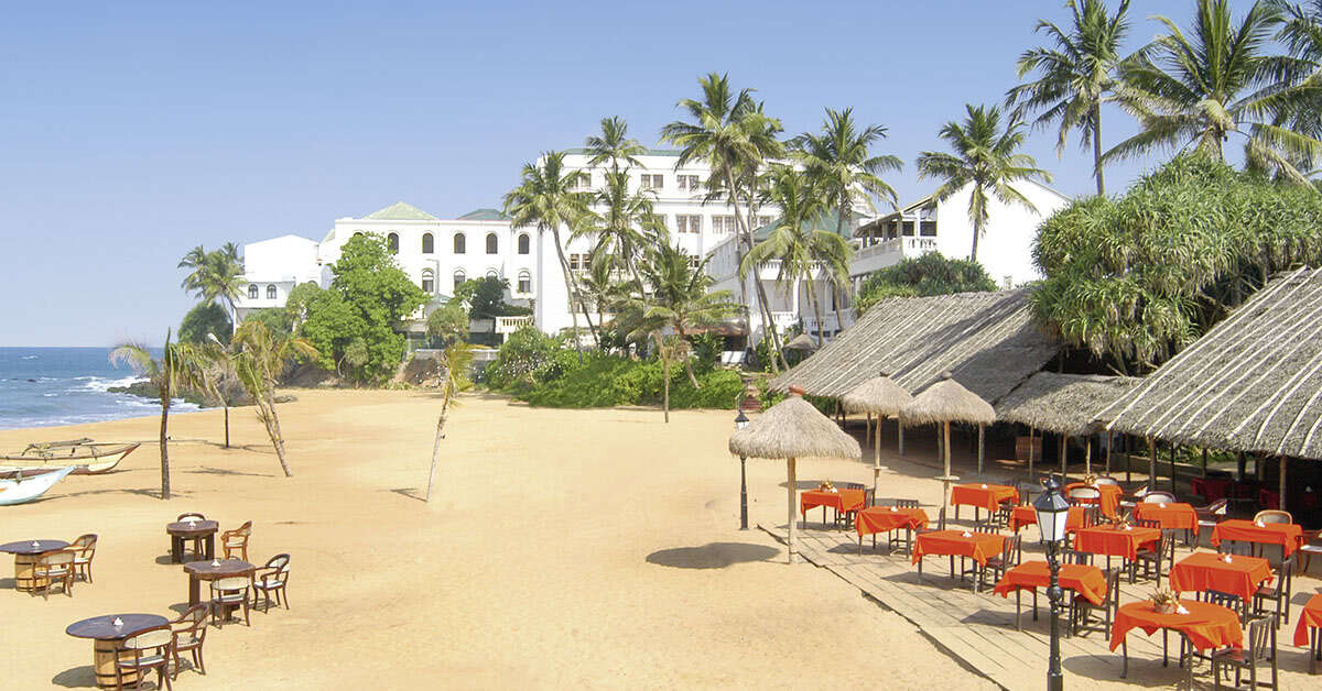 Een foto van het terras bij Mount Lavinia