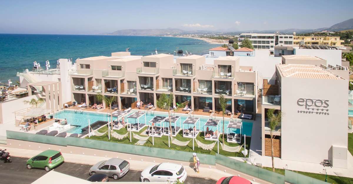 Een foto van het zwembad bij Epos Luxury Beach Hotel
