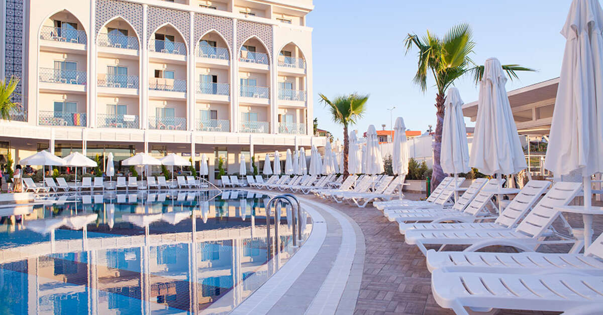 Een foto van het zwembad bij Diamond Elite Hotel & Spa