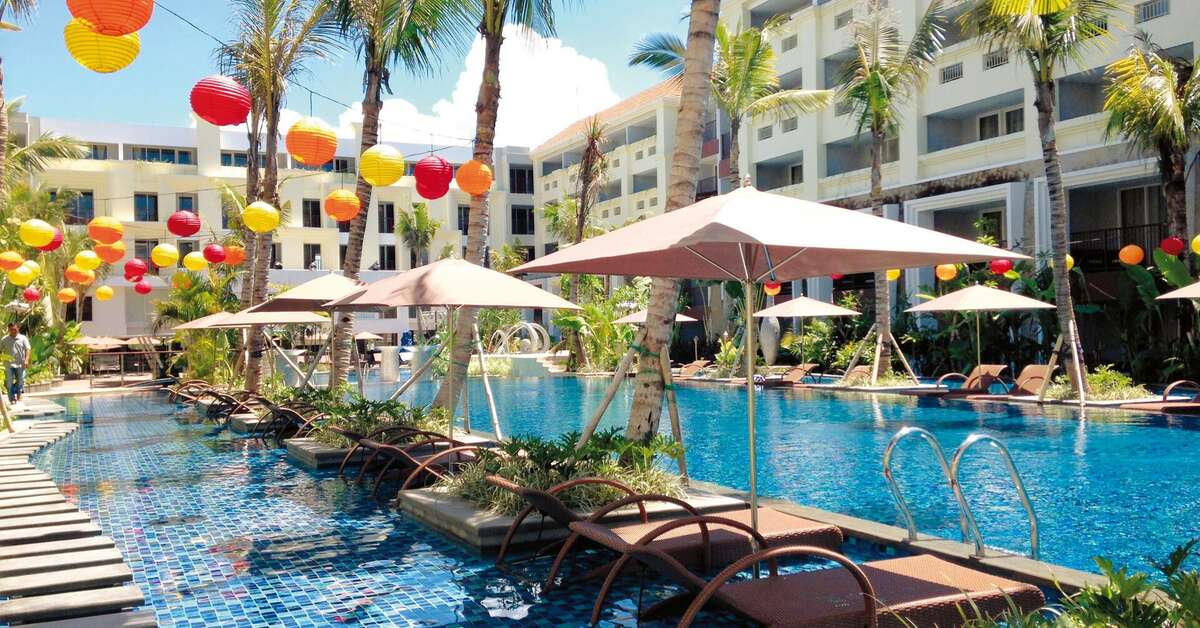 Een foto van het zwembad bij Sanur Resort Watujimbar
