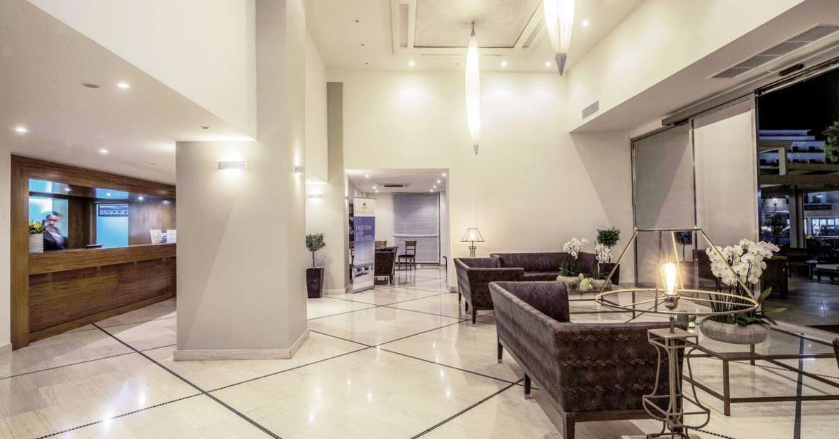 Een foto van het interieur van Mitsis La Vita Beach Hotel