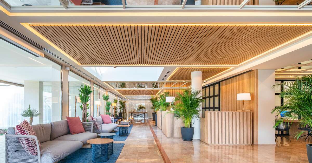 Een foto van het interieur van Hotel Eden Soller