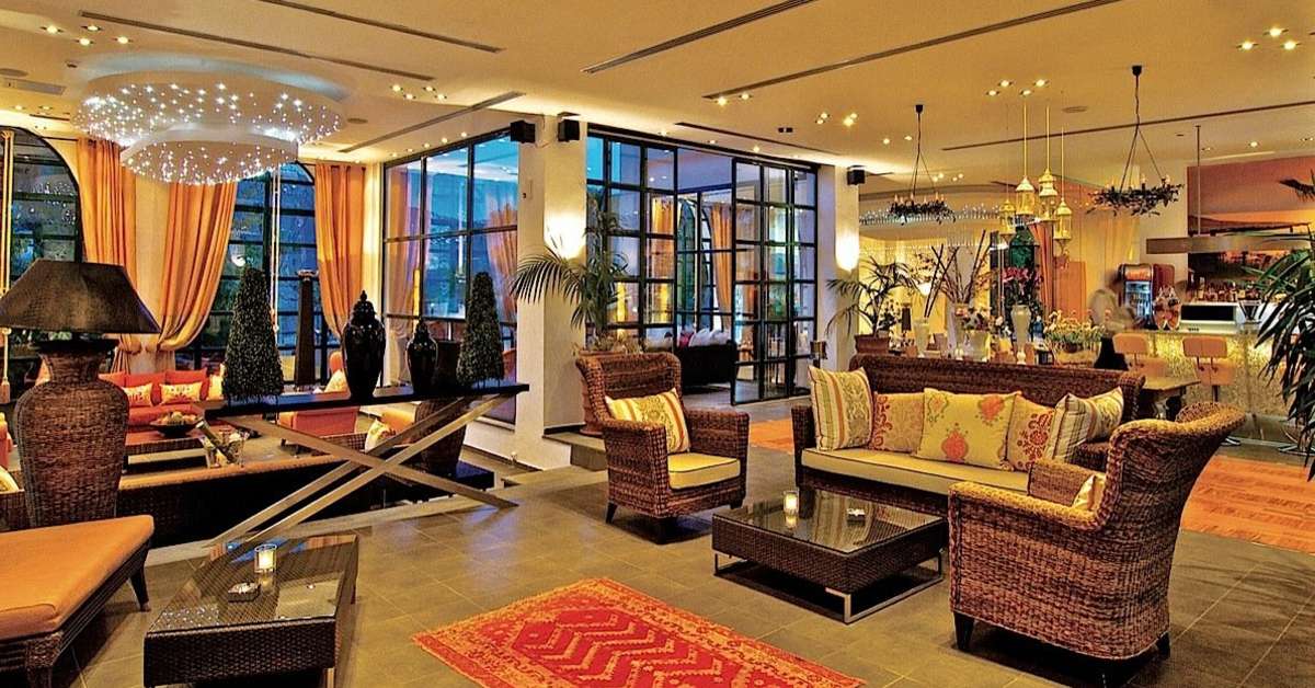 Een foto van het interieur van Ilio Mare Hotel