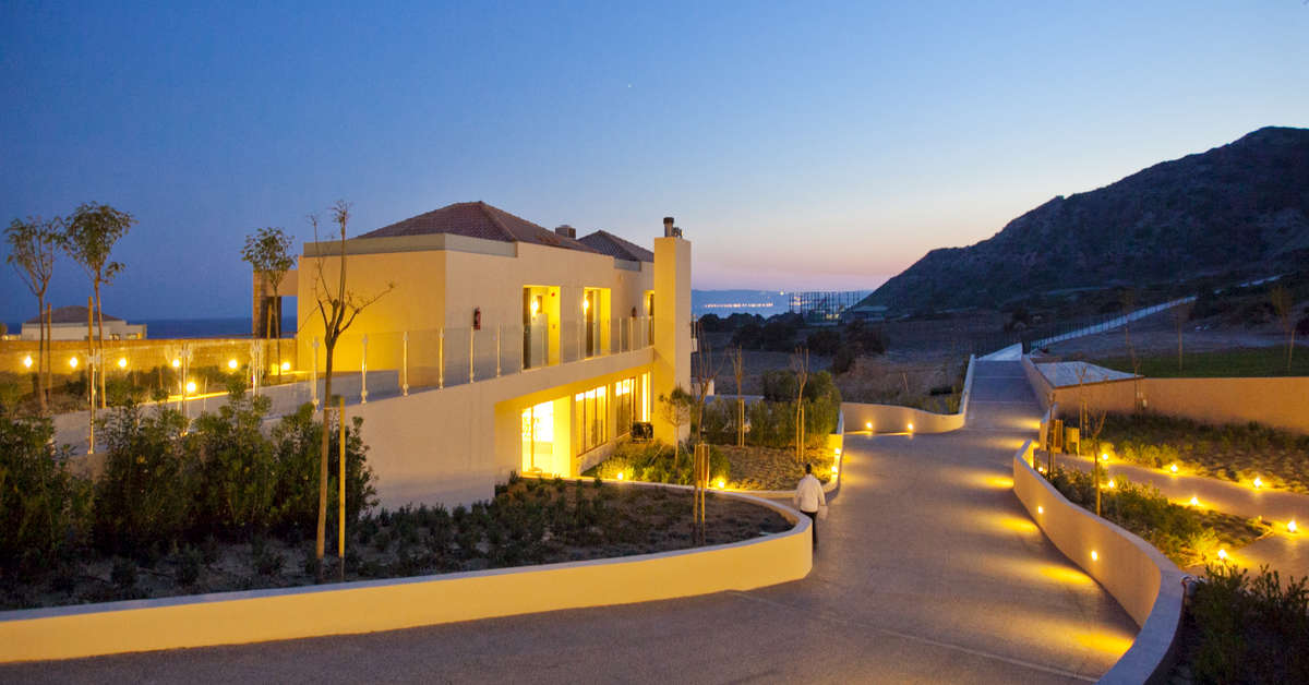 Een foto van de buitenkant van Blue Lagoon Village
