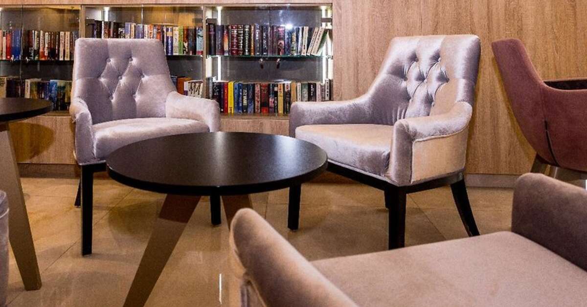 Een foto van het interieur van Hotel Plaza Duce