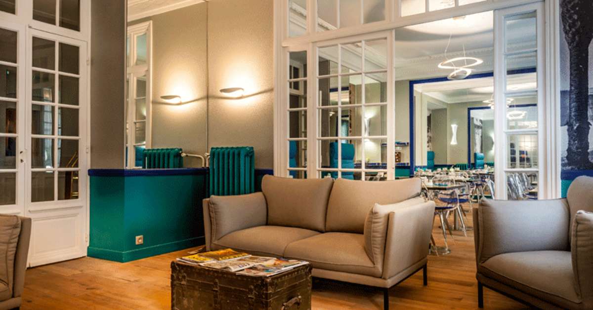 Een foto van het interieur van Nice Excelsior Hotel