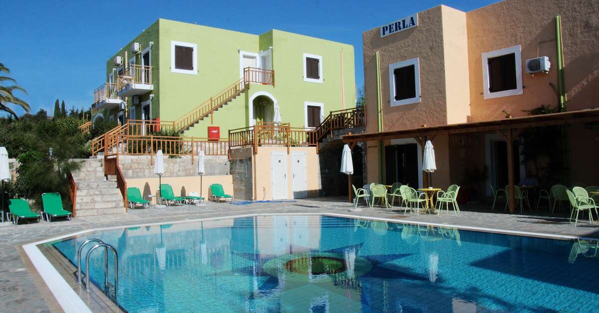 Ein Foto vom Pool im Perla Apartments