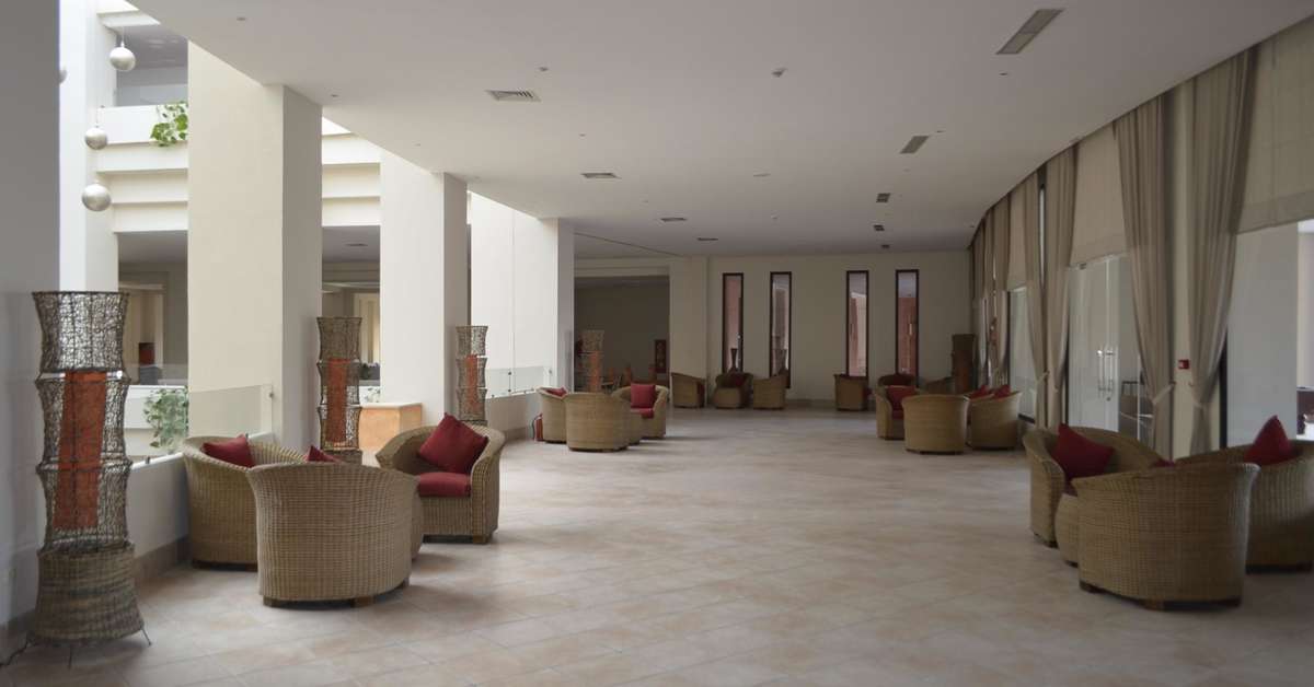 Een foto van het interieur van Vincci Safira Palms