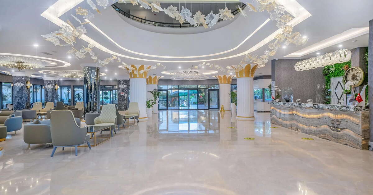 Een foto van het interieur van Aria Resort & Spa