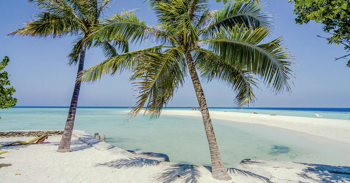 Een foto van het strand bij Embudu Village