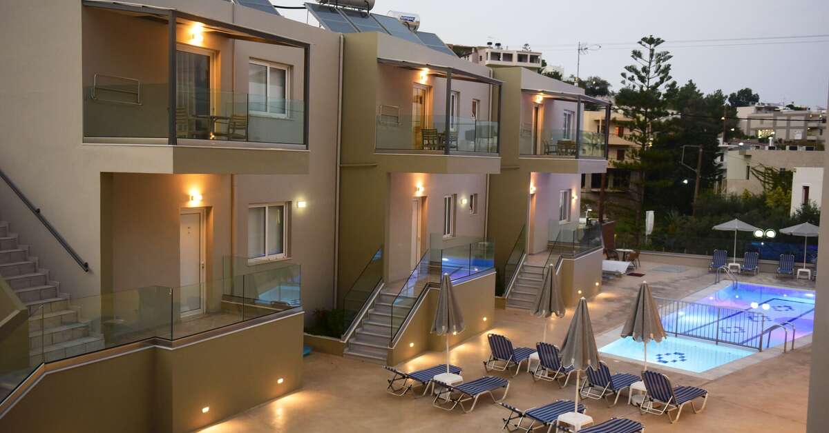 Een foto van de buitenkant van Blue Horizon Appartementen