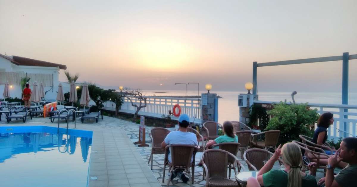 Een foto van het zwembad bij Sunset Beach Hotel
