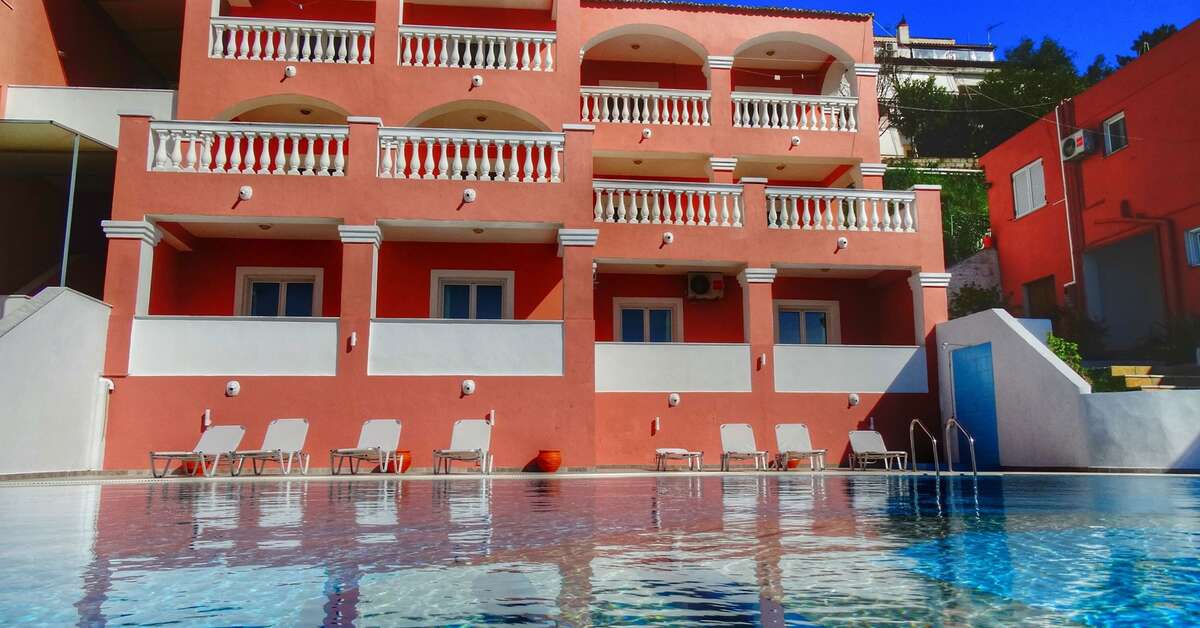 Een foto van het zwembad bij Paradiso Appartementen