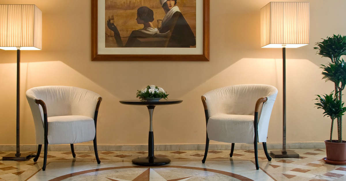 Een foto van het interieur van Versilia Palace Hotel