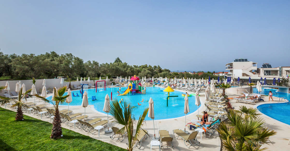 Ein Foto vom Pool im Anna Hotel