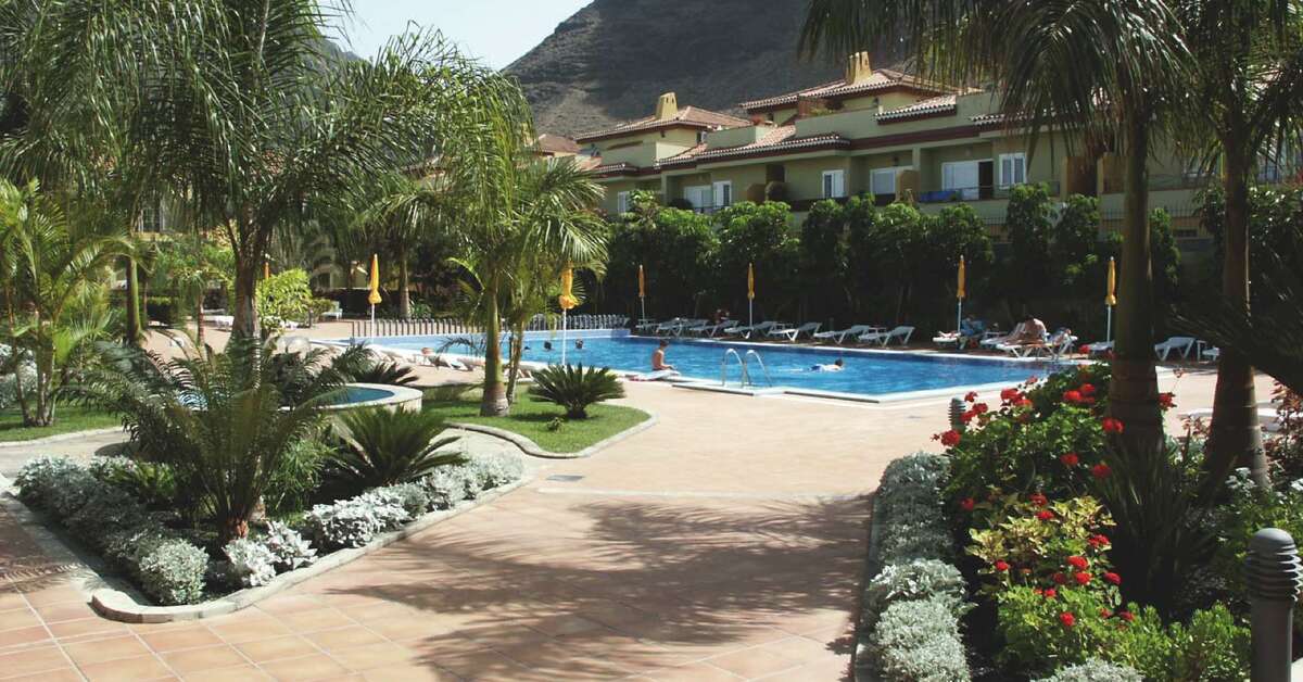 Een foto van het terras bij Residencial El Llano