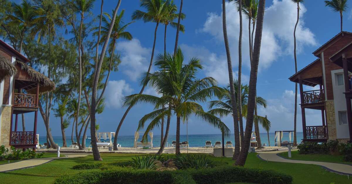 Een foto van het terras bij Vista Sol Punta Cana