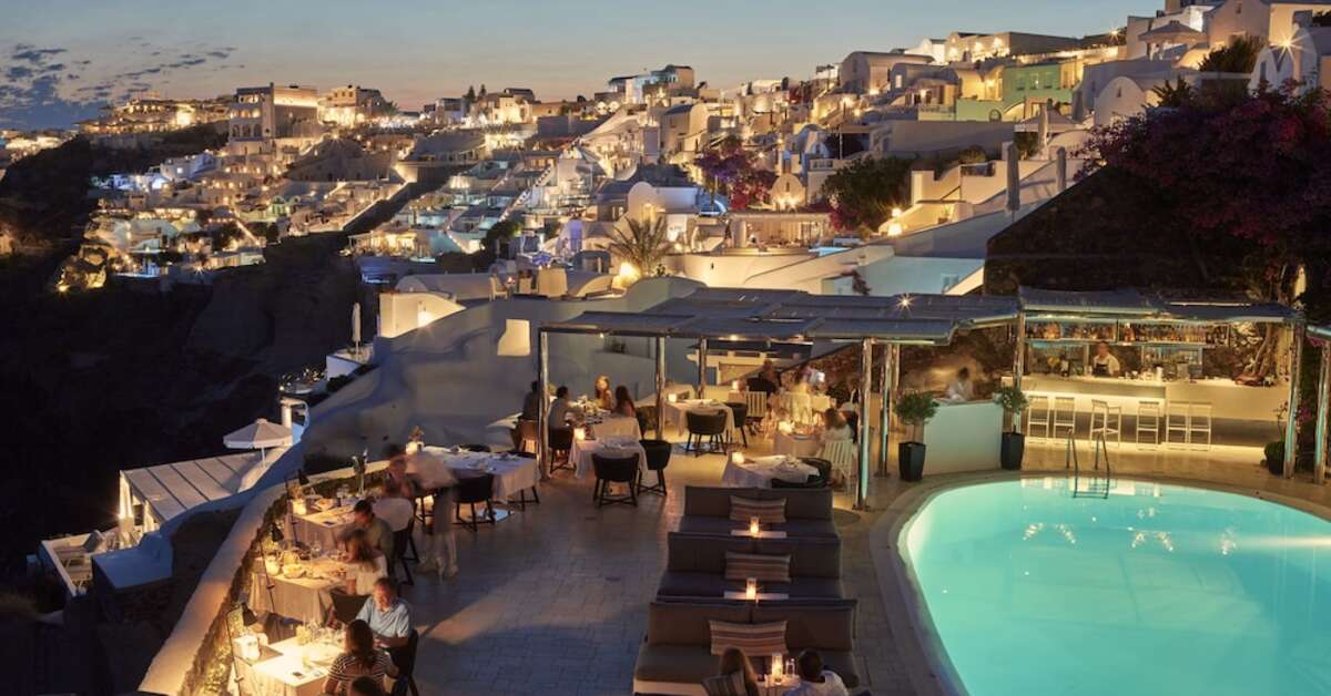 Een foto van de faciliteiten bij Canaves Oia Suites