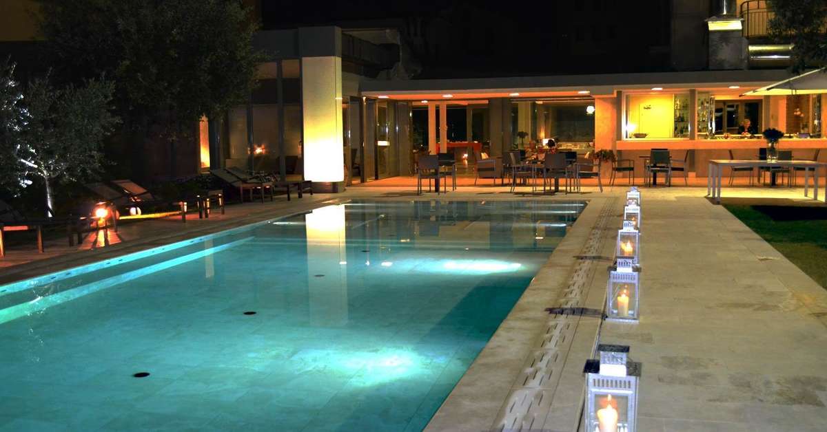 Een foto van het zwembad bij Grand Hotel Croce di Malta